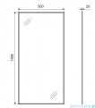 Excellent Kuadro lustro wiszące prostokątne 100x50 cm złoto szczotkowane DOEX.KU100.050.GB
