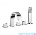 Paffoni Bateria wannowa 5-elementowa Level Piatta chrom LEP044CR