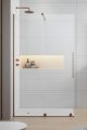 Radaway Furo Brushed Copper kabina Walk-in 130x200cm lewa szczotkowana miedź 10106688-93-01L/10110644-01-01