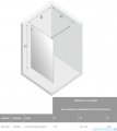 New Trendy Avexa Gold kabina Walk-In 140x200 cm przejrzyste EXK-2001