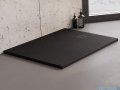 New Trendy Mori brodzik konglomeratowy prostokątny 140x90x3 cm czarny B-0408