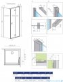 Radaway Essenza New KDJ-B kabina prysznicowa 80x100 prawa przejrzyste + brodzik Doros D + syfon 385081-01-01R/384052-01-01/SDRD1080-01
