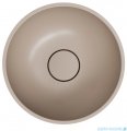 Omnires Shell M+ umywalka nablatowa Ø35 cm dune beige mat SHELL350UNDB
