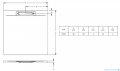 Riho Isola brodzik posadzkowy 140x80 antracyt D007009080