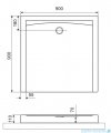 Excellent Forma Compact X brodzik kwadratowy 90x90 cm struktura, biały mat BREX.1402.090.090.WHC