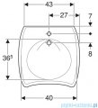 Geberit Vitalis Umywalka bez barier 55 cm 501.542.01.1