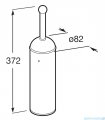 Roca Carmen szczotka WC wisząca Chrom A817008001