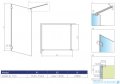 Radaway Essenza Pro 8 Gold 155x200 kabina Walk-in złoty połysk/szkło przejrzyste 1012155-09-01