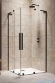 Radaway Furo SL Black KDD kabina 120x100cm czarny mat/szkło przejrzyste 10305120-54-01L/10305100-54-01R