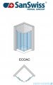 SanSwiss Eco-Line Wejście narożne Eco 90cm profil srebrny szkło przejrzyste Prawe ECOD09000107