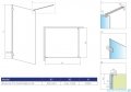 Radaway Essenza Pro Gold 60x200 kabina Walk-in złoty połysk/szkło przejrzyste 10103060-09-01