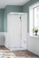 Novellini Glax 1 2.0 kabina z sauna parową 90x90 biała G21A99M5-1UU