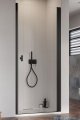 Radaway Nes 8 Black Dwj I Drzwi wnękowe 90cm prawe czarny mat/szkło przejrzyste 10076090-54-01R