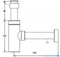 McAlpine Syfon umywalkowy kwadratowy CA32SQEU-CB
