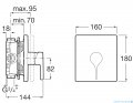 Roca Insignia bateria prysznicowa podtynkowa Chrom A5A2B3AC00
