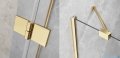 Radaway Essenza Gold PND II parawan nawannowy 110cm lewy złoty połysk/przejrzyste 110002110-09-01L