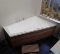 Riho Doppio wanna asymetryczna 180x130cm z hydromasażem Pneumatic lewa BA90-PNE-L