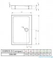 Radaway Doros D Compact Stone brodzik 120x100 kaszmirowy SDRD1210-05-84S