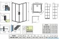 Radaway Idea Black Kdd Factory kabina prysznicowa 80x120cm czarny mat/szkło przejrzyste 387061-54-55L/387064-54-55R