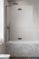 Radaway Essenza 8 SL Brushed GunMetal PND II parawan nawannowy 110cm lewy szczotkowany grafit/przejrzyste 10500110-92-01L