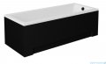 Besco Optima 160x70cm wanna prostokątna + obudowa CZARNY mat + syfon CZARNY #WAO-160-PK/#OAP-160UNIC/19977