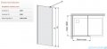 Sanplast Space Wall P/SPACEWALL-XL kabina walk-in 120x225 cm przejrzyste 600-320-3160-42-401