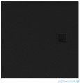 New Trendy Mori brodzik kwadratowy z konglomeratu 90x90x3 cm czarny