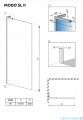 Radaway Modo SL White II kabina Walk-in 95x200 lewa szkło przejrzyste 10319095-04-01L