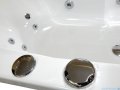 Riho Lusso 170x75cm wanna prostokątna z hydromasażem Pneumatic lewa + nogi + syfon BA18-PNE-L