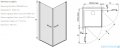 Sanplast Prestige III KN2/PRIII kabina kwadratowa 90x90x195 cm czarny matowy 600-073-0430-59-401