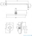 Omnires Y System prysznicowy podtynkowy czarny mat SYSY36BL