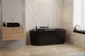 Besco Victoria wanna czarna 185x83cm wolnostojąca z przelewem #WKV-185-WO-CZ
