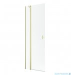 Radaway Nes KDD II Brushed Light Gold kabina walk-in 90cm lewa szczotkowane jasne złoto szkło przejrzyste 10031090-98-01L