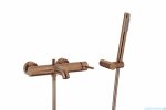KFA MOZA ROSE GOLD bateria wannowa pozioma z natryskiem punktowym PREMIUM miedź szczotkowana 5034-520-34