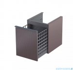 Oristo Etna szafka niska z koszem Ryflowana 40x50x45cm Mokka Mat OR52-SN1S-40-21R