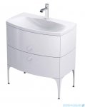 Oristo Louis szafka podumywalkowa wisząca 81x55x47 biały połysk OR50-SD2S-82-1