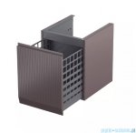 Oristo Brylant szafka niska z koszem Ryflowana 40x50x45cm mokka mat  OR36-SN1S-40-21R