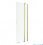 Radaway Nes KDD II Brushed Light Gold kabina walk-in 90cm prawa szczotkowane jasne złoto szkło przejrzyste 10031090-98-01R