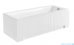 Besco Obudowa wanny prostokątnej UNI Ryfle White RYFLOWANA BIAŁA  170x70 cm  #OAP-170UNIR