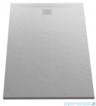 New Trendy Mori brodzik prostokątny z konglomeratu 120x80x3 cm szary B-0398