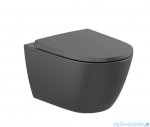 Roca Ona miska WC wisząca Rimless Czarny Mat A346687080