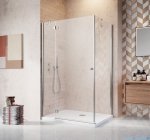 Radaway Torrenta Kdj kabina kwadratowa 90x90 lewa szkło grafitowe + Brodzik Delos C + Syfon 32202-01-05NL