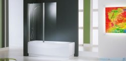 Novellini Parawan Aurora2 120x150cm profil biały szkło przezroczyste AURORAN2-1A