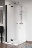 Radaway Nes 8 Black KDJ B kabina 90x70 lewa czarny mat/szkło przejrzyste 10075090-54-01L/10089070-01-01