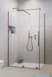 Radaway Furo Kdj Brushed Copper kabina 140x70cm lewa szczotkowana miedź 10104722-93-01L/10110680-01-01/10113070-01-01