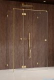 Radaway Essenza Pro Brushed Gold Kdj+S kabina 100x100x100cm lewa szczotkowane złoto 10097310-99-01L/10098100-01-01/10098100-01-01