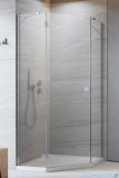 Radaway Essenza 8 Ptj kabina pięciokątna 90x100cm lewa szkło przejrzyste 10490000-01-01L/10490700-01-01