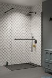 Radaway Modo New II Brushed GunMetal z wieszakiem kabina Walk-in 105x200 szczotkowany grafit 389105-92-01W