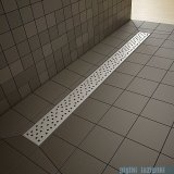 Radaway prostokątny brodzik podpłytkowy z odpływem liniowym Quadro na dłuższym boku 119x79cm 5DLA1208B,5R095Q,5SL1