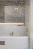 Radaway Essenza Gold PND II parawan nawannowy 110cm prawy złoty połysk/przejrzyste 110002110-09-01R